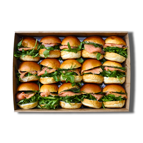 Smoked Salmon Sliders